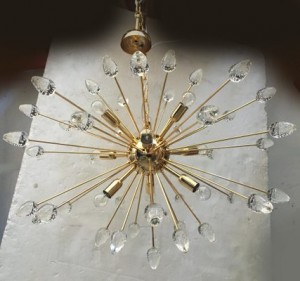 Contemporary Sputnik Chandelier with Murano Glass from Pamano.com