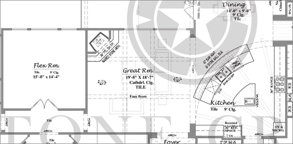 Custom Home Floor Plan plan 2954