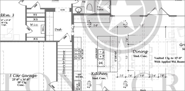 Custom Home Floor Plan plan2970