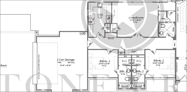 Custom Home Floor Plan plan 3550