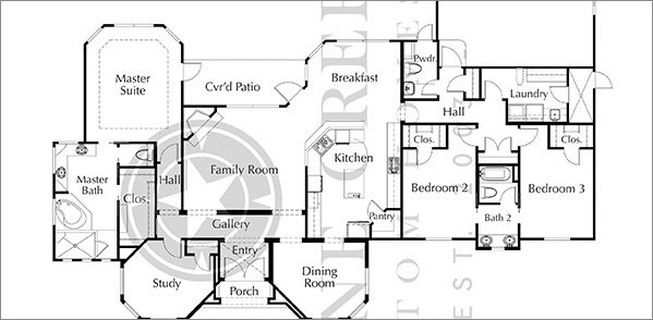Custom Home Floor Plan PLAN 2525