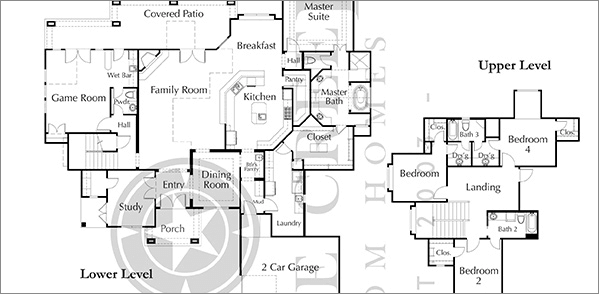 Custom Home Floor Plan PLAN 4107