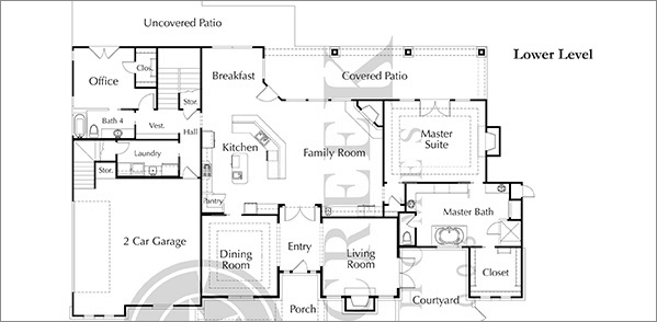 Custom Home Floor Plan PLAN 4185