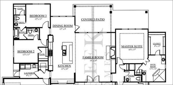 Custom Home Floor Plan PLAN 2467