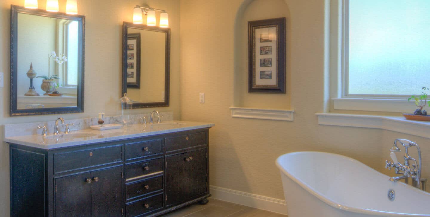 Image of luxury bathroom by Stone Creek Custom Homes
